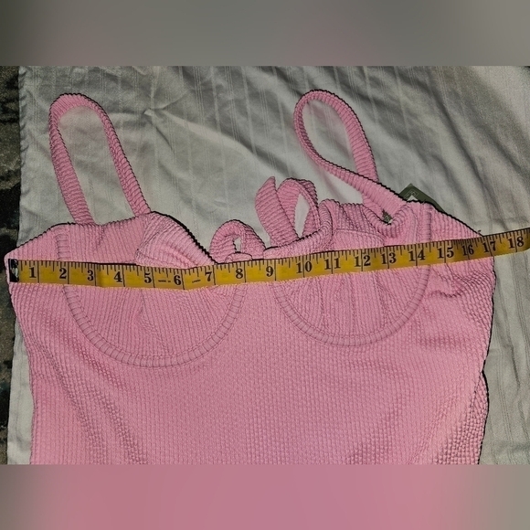 1 PC Maillot H&M Pink Bathing Suit Swimwear sz L  "K" - Picture 5 of 8
